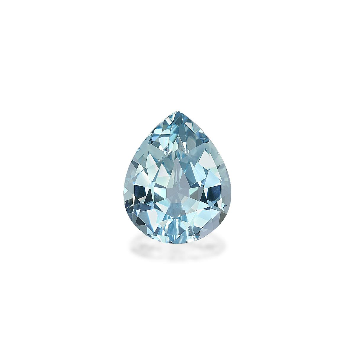 aquamarine Aqua Horizon Womens Sterling Silver Ring Featuring An