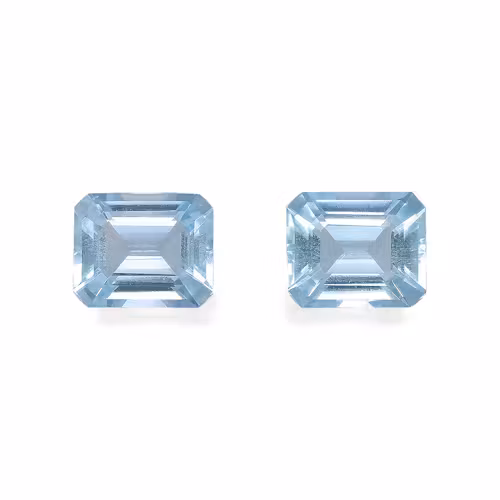 Baby Blue Aquamarine 3.50ct - 8x6mm Pair (AQ4735)