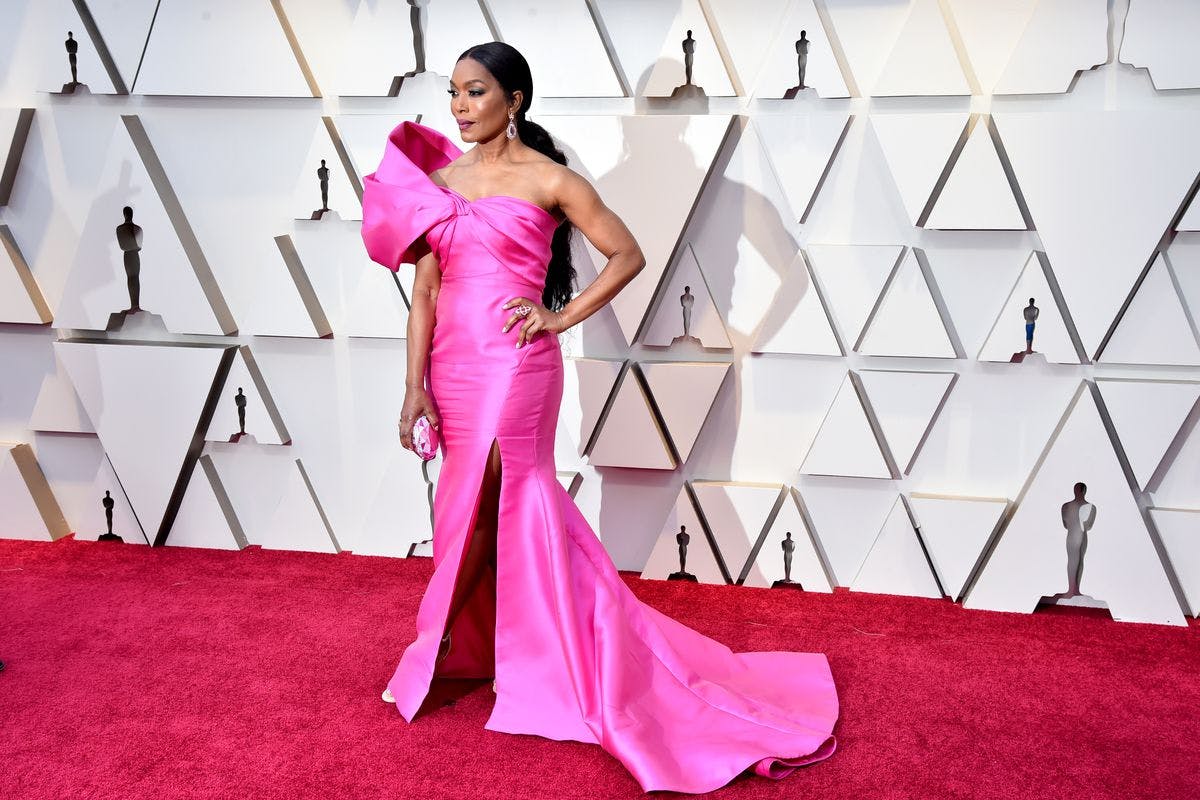 Red carpet gemstones - Angela Bassett on the Oscars Red Carpet 2019