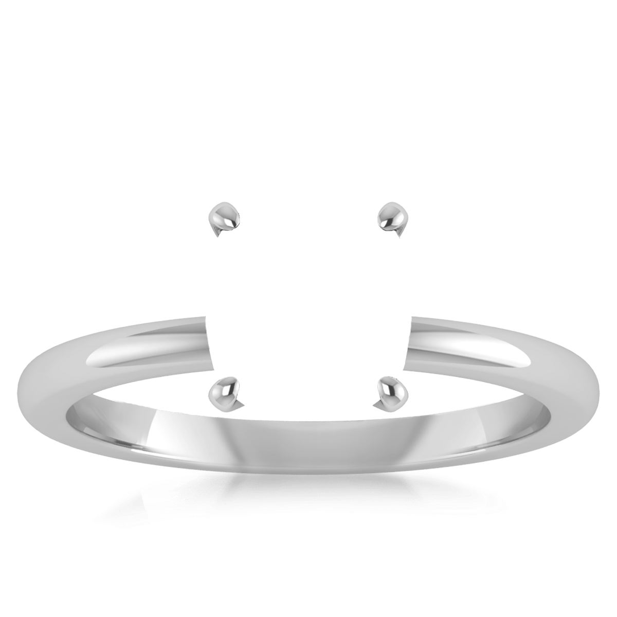 Minimal Solitaire Natural Diamond Ring (Cushion_L)