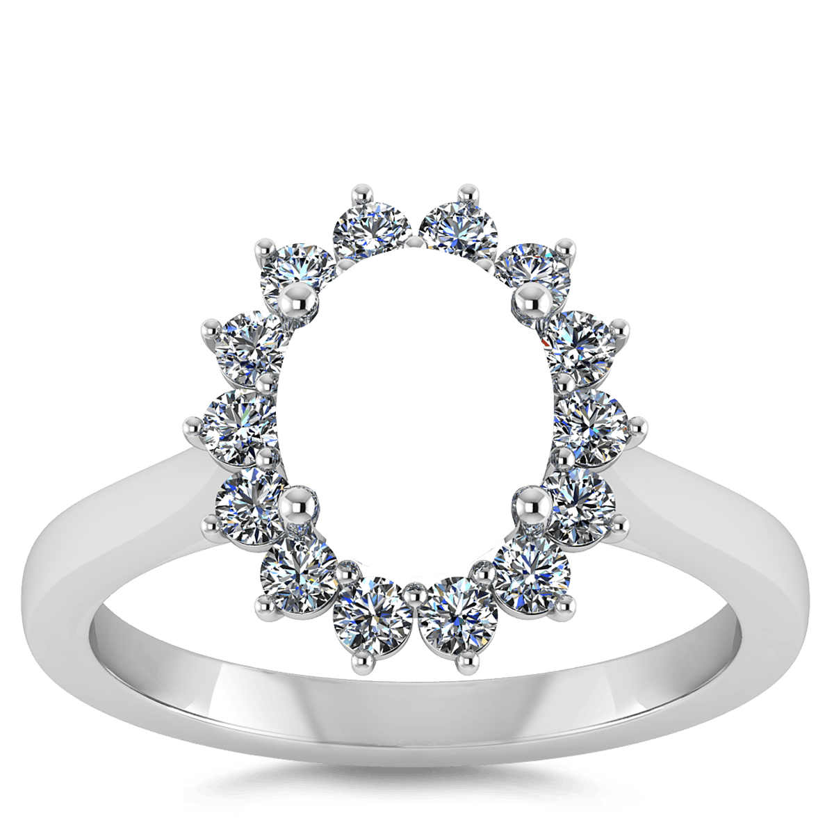 Vintage Halo Natural Diamond Ring (Oval)