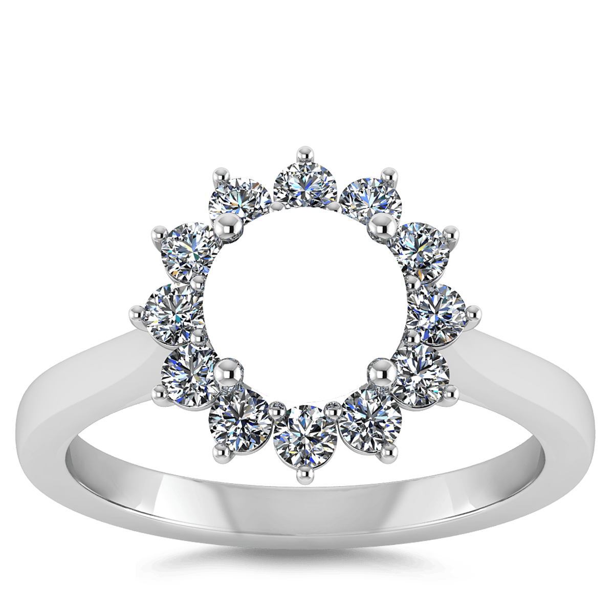 Vintage Halo Natural Diamond Ring (Round)
