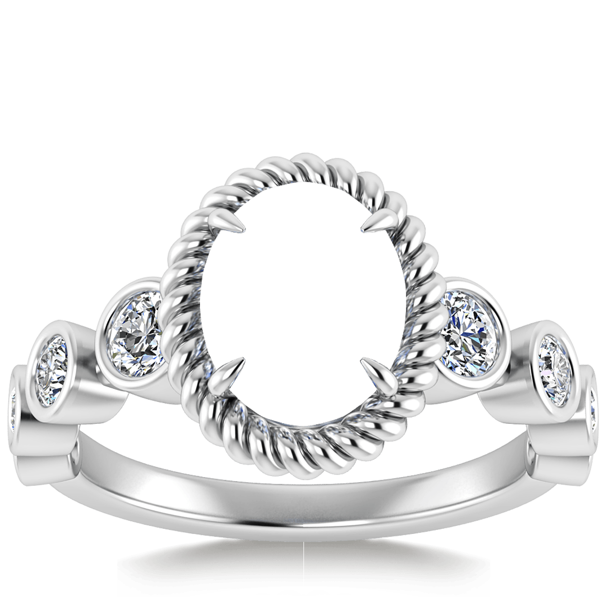 Vintage Twilight Natural Diamond Ring (Oval)