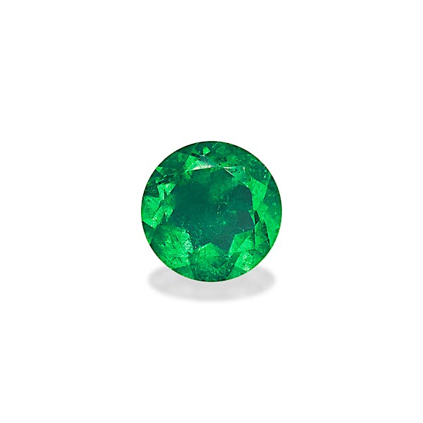 0.62ct Vivid Green Colombian Emerald stone 5mm - Main Image