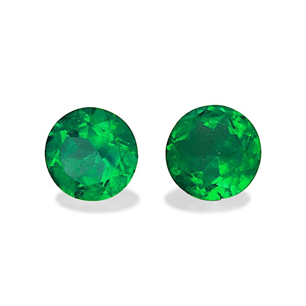 0.63ct Vivid Green Colombian Emerald stone 4mm - Main Image