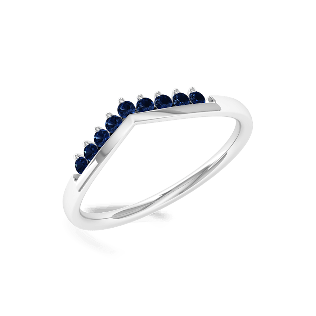 gemstone engagement rings - JRG0011 S Sapphire W 1