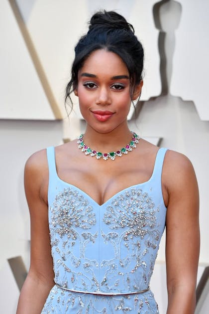 Red Carpet Gemstones & Trends at the Oscars 2019 - Image 3 Red carpet gemstones - Laura Harrier on the Oscars Red Carpet 2019