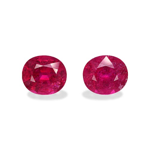 Vivid Pink Rubellite Tourmaline 10.21ct - 12x10mm Pair (RL1556)