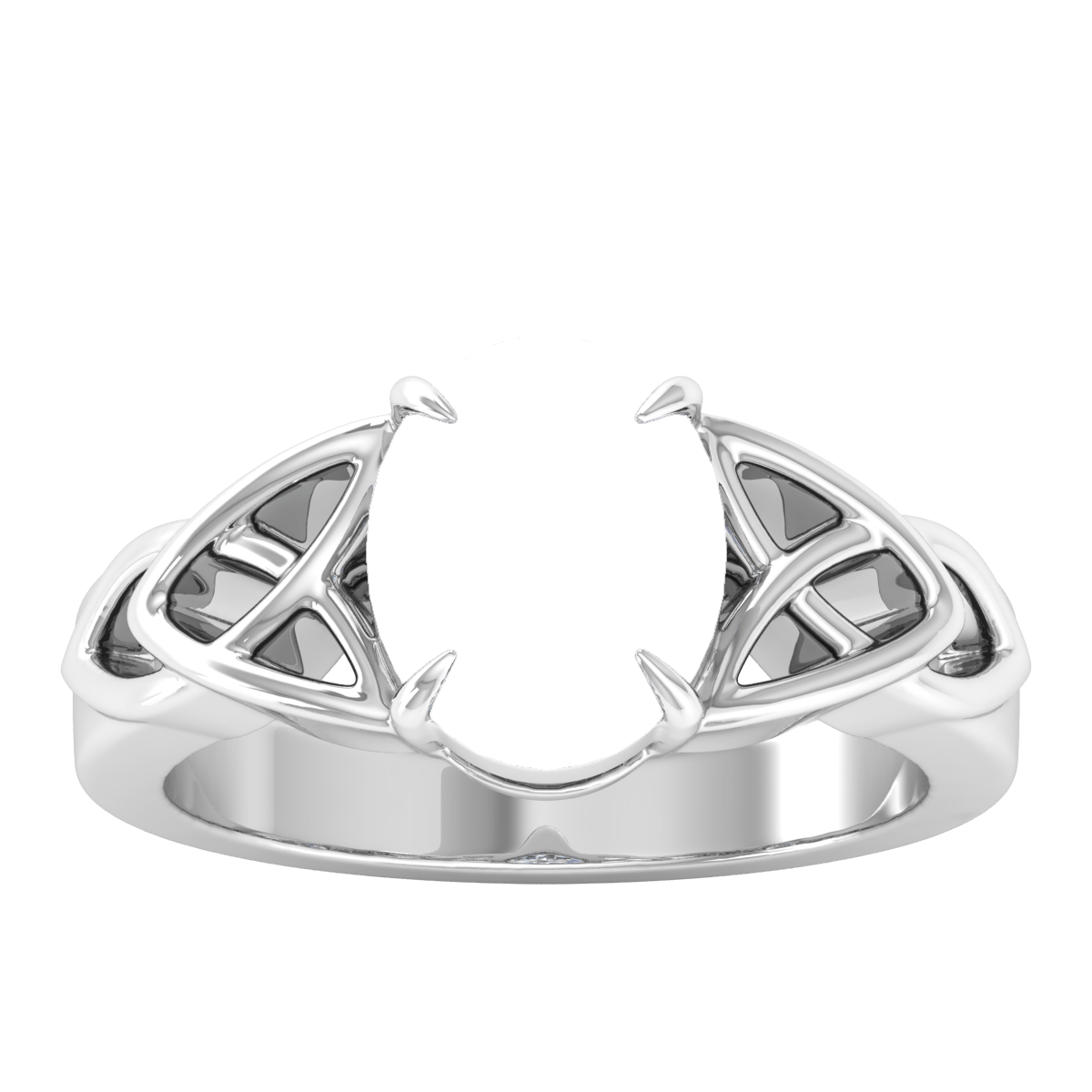 Inter Twined Elvish Gold Ring (Oval)