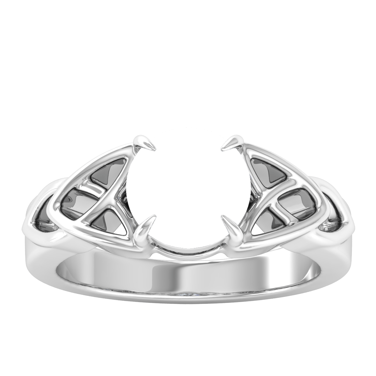 Inter Twined Elvish Gold Ring (Round)