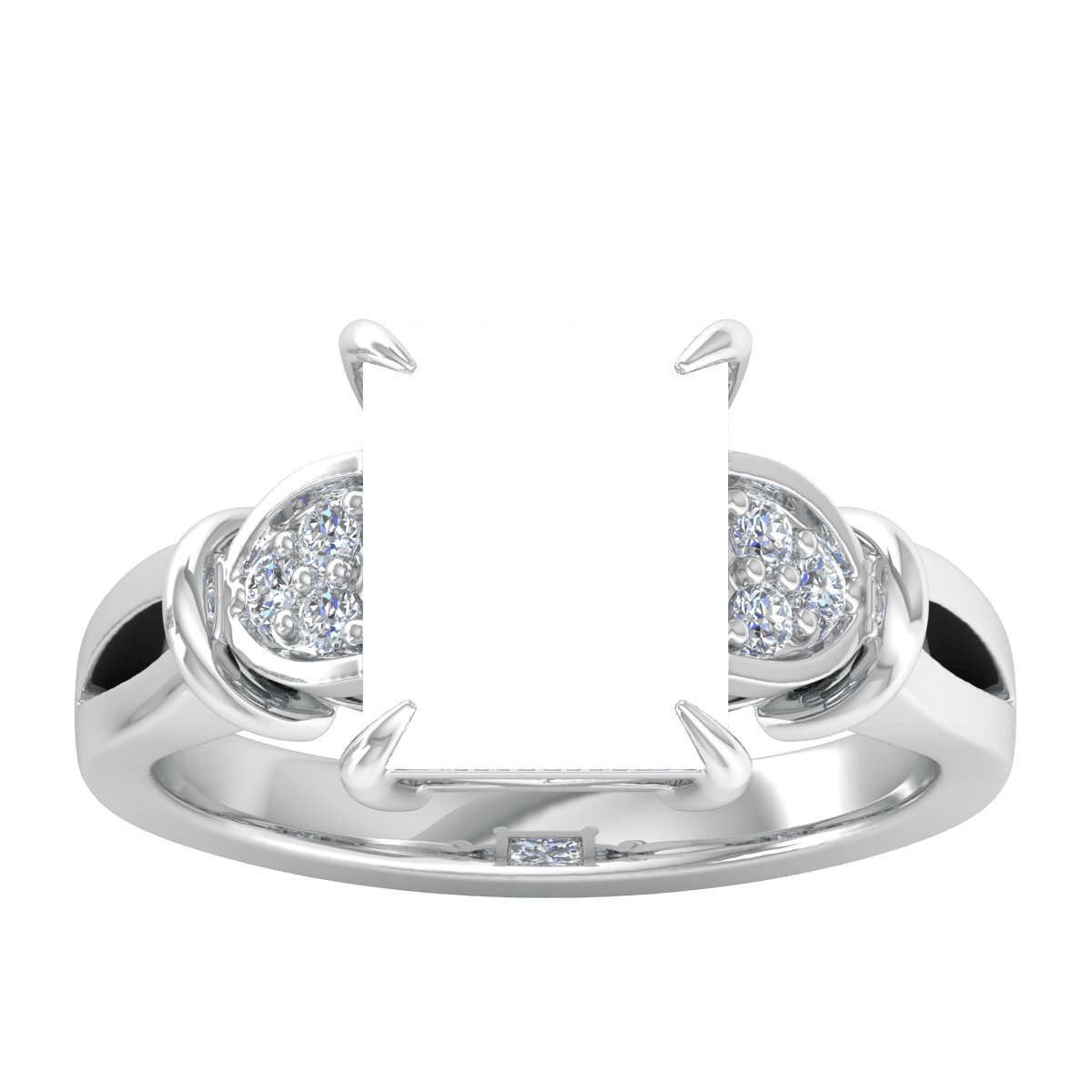 Vintage Three Stone Diamond Ring (Rectangular)