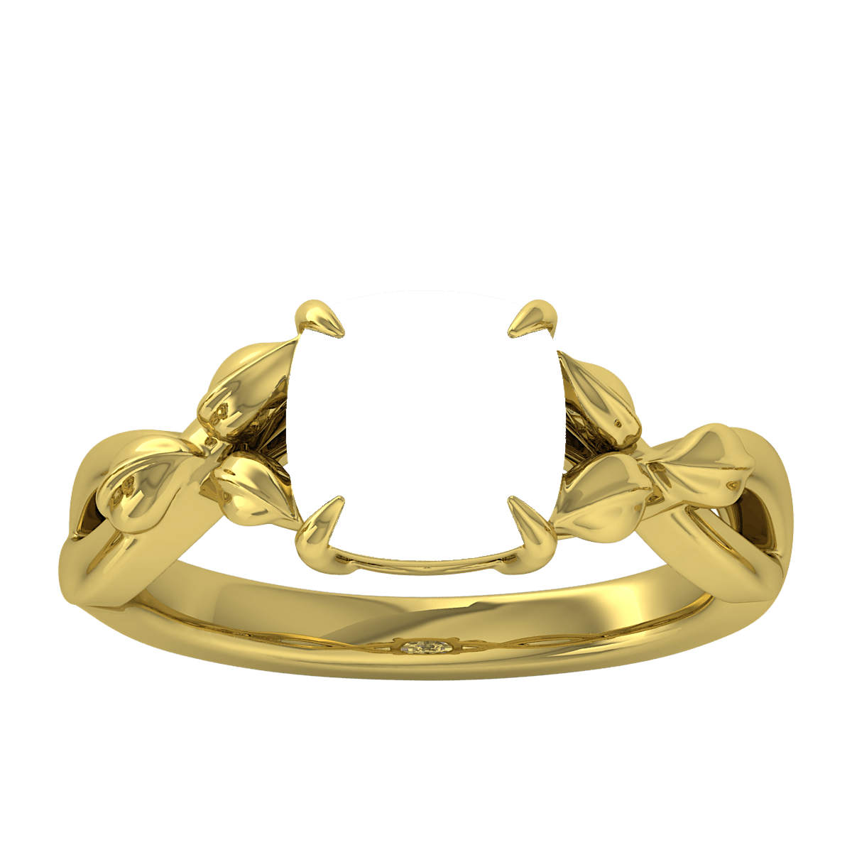 Nature Elfish Gold Ring (Cushion) STARLANKA