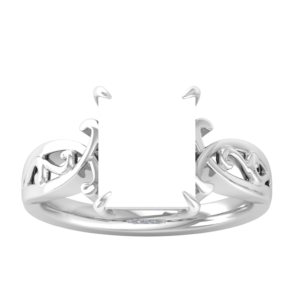 Unique Filigree Gold Ring (Rectangular)