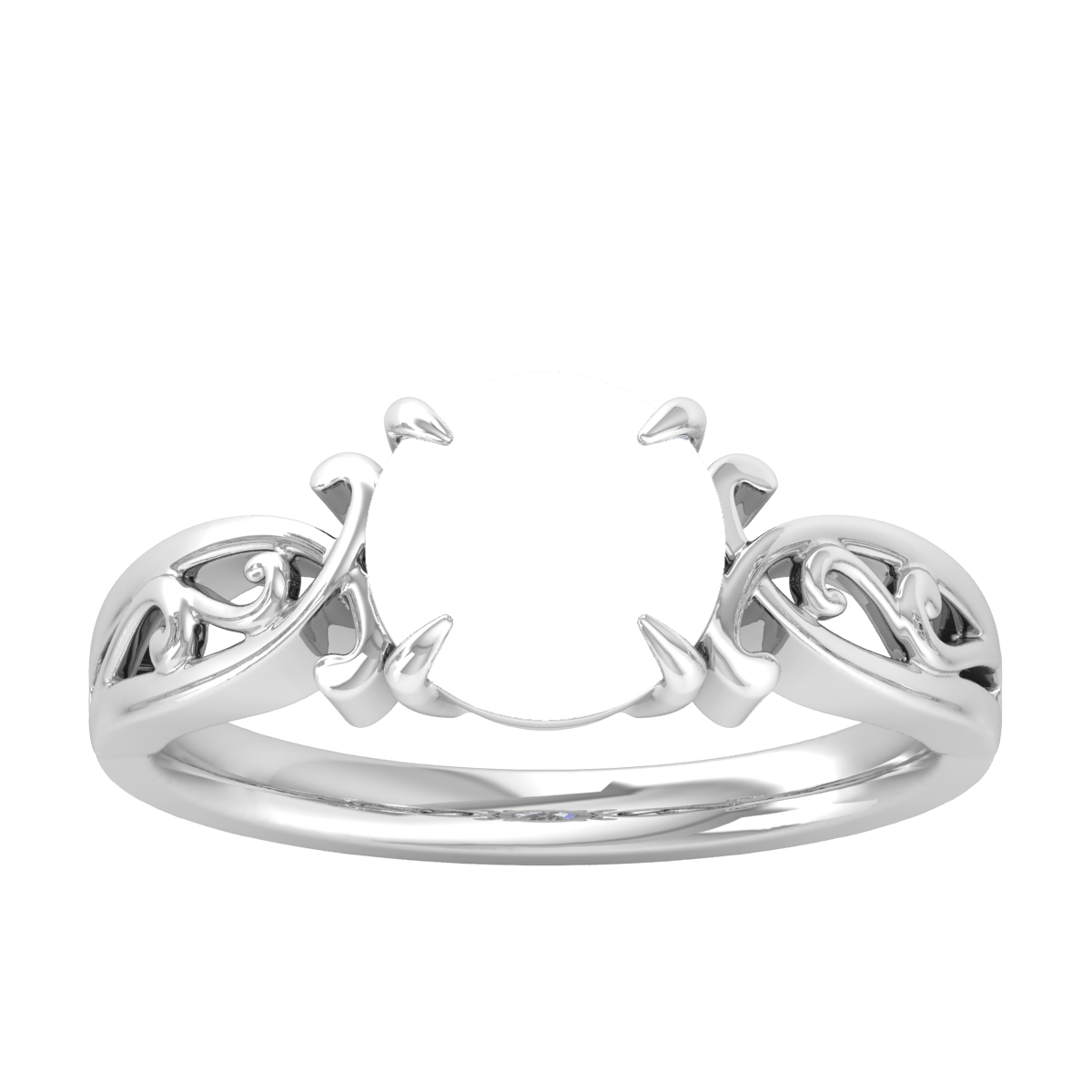 Unique Filigree Gold Ring (Round)