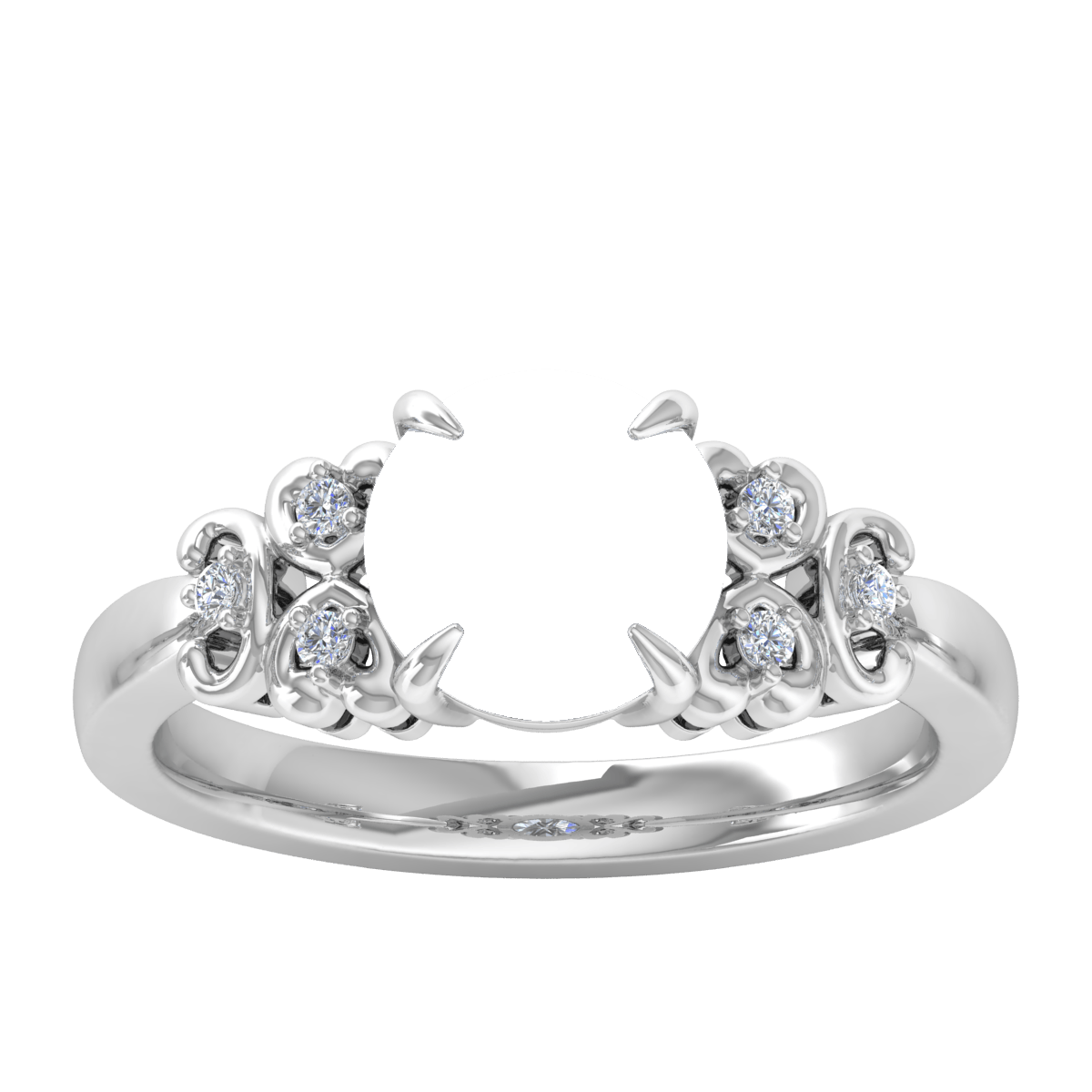 Triple Heart Diamond Ring (Round)