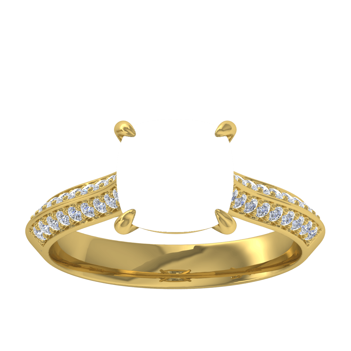 Elegant Double Ring (Cushion) STARLANKA