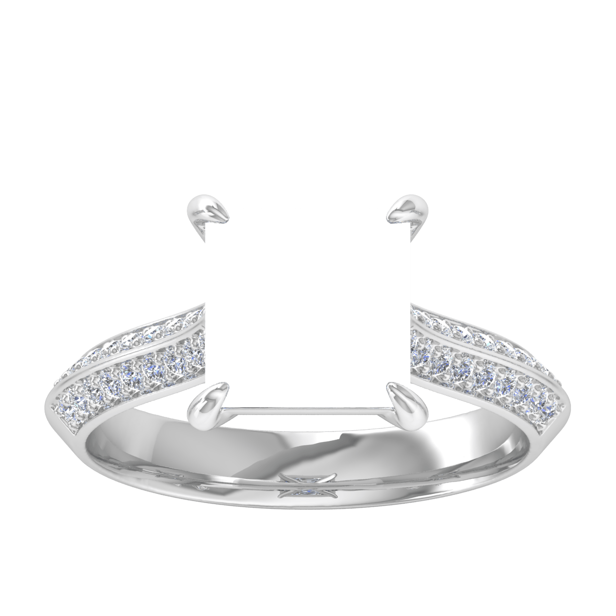 Elegant Double Ring (Square)