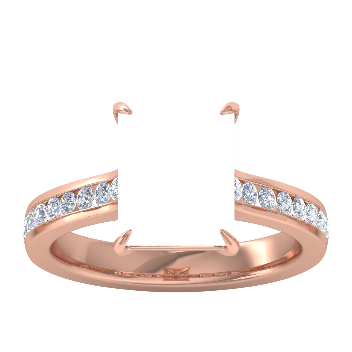 Minimal Diamond Shank Ring (Rectangular)