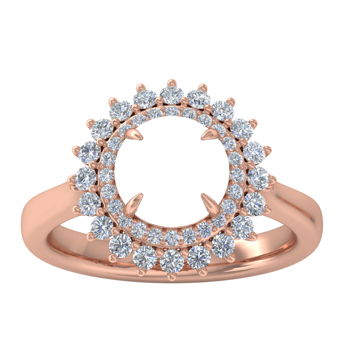 Luxe Double Halo Ring (Round)