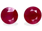 Picture of Rose Red Burma Ruby 3.92ct - 7mm Pair (WC8941-20)