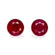 Picture of Rose Red Burma Ruby 3.57ct - 7mm Pair (WC8941-21)