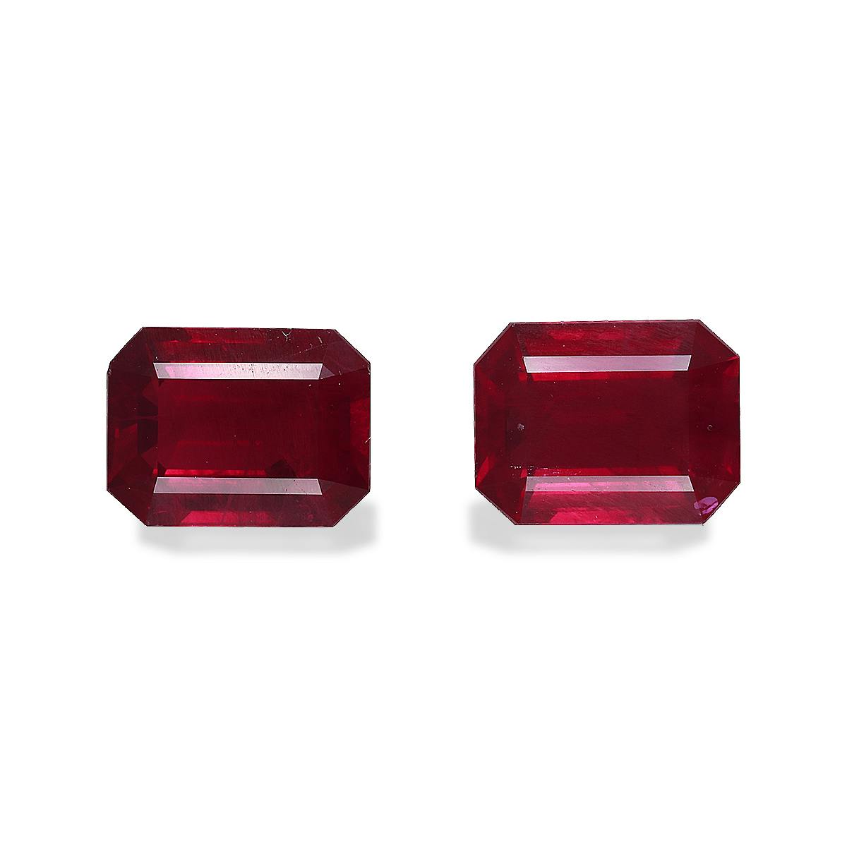 Vivid Red Burma Ruby 3.60ct - Pair (WC8941-29)