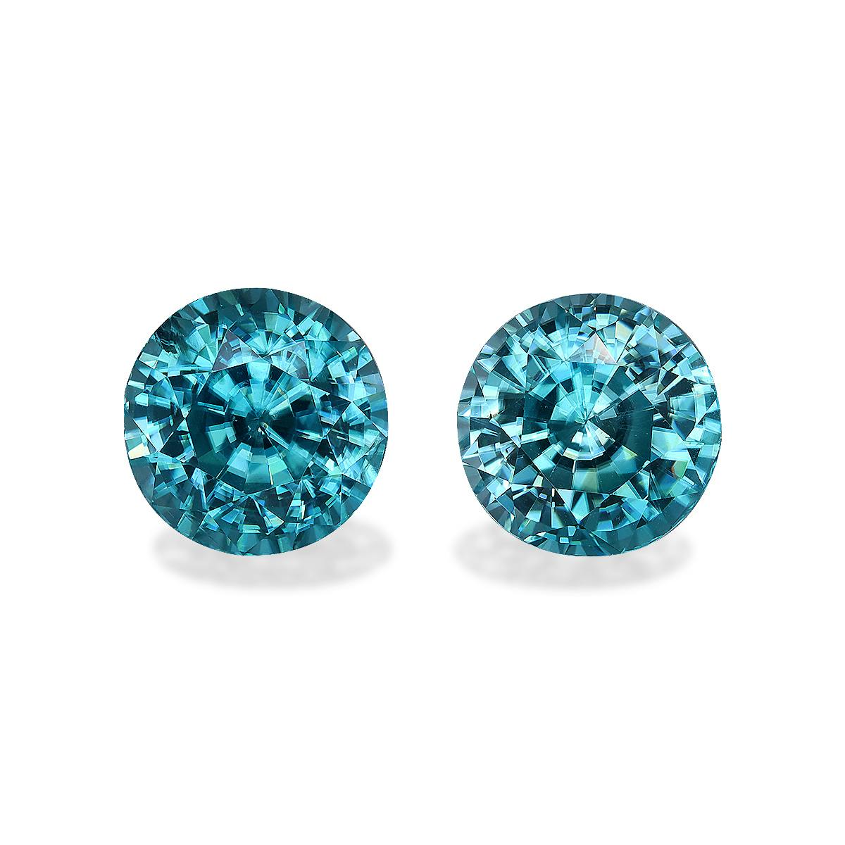 Blue Zircon 13.39ct - 9mm Pair (ZI0950)