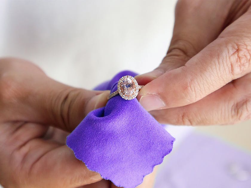 Top Non-Diamond Engagement Stones For Stunning Rings - Image 5 non diamond engagement stones - cleaning morganite ring
