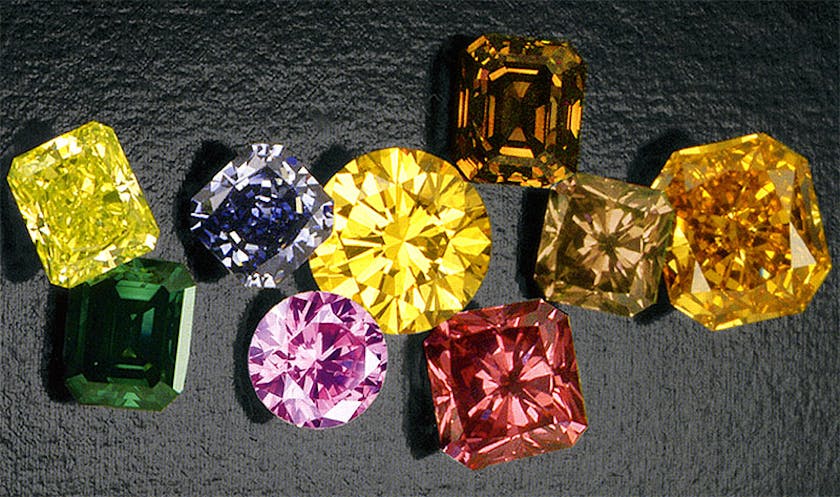 april birthstone - colored diamonds