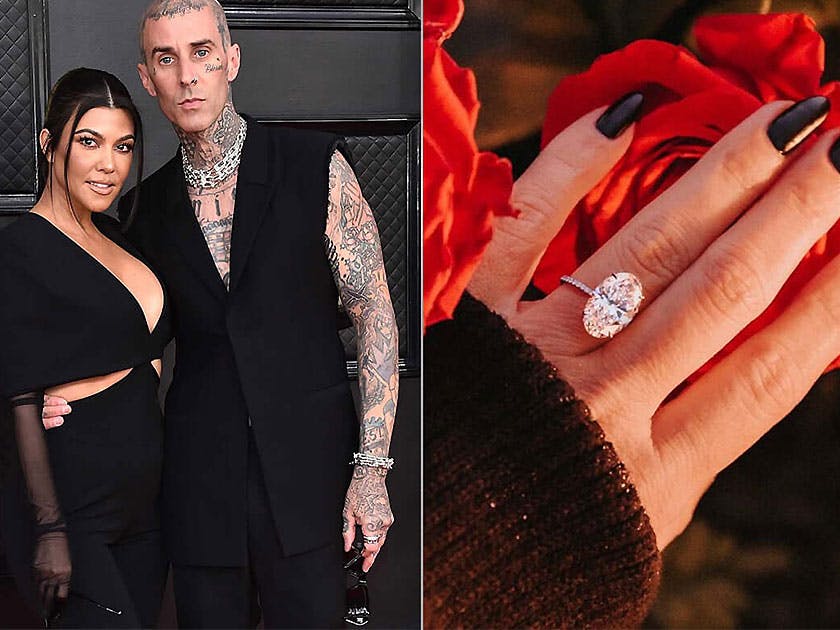 Top 30 Celebrities Stunning Engagement Rings - Image 8 celebrities engagement rings - kourtney