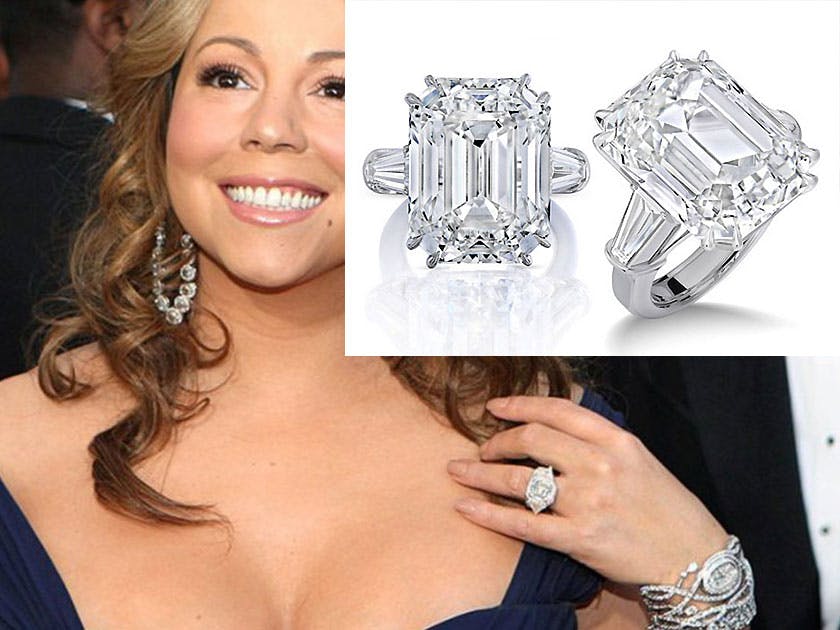 Top 30 Celebrities Stunning Engagement Rings - Image 5 celebrities engagement rings - mariah