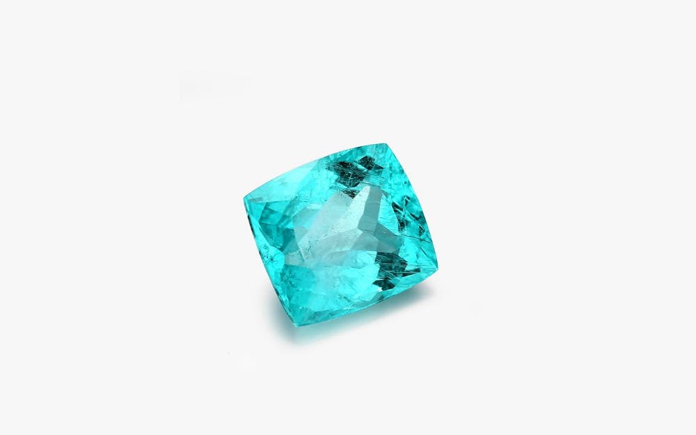 what is paraiba tourmaline - paraiba tourmaline cushion