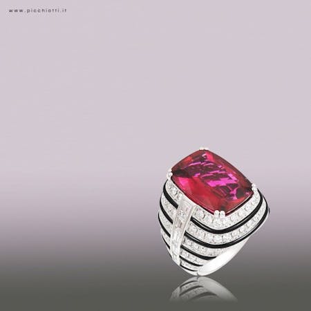 gemstone trending at BaselWorld 2019 - picchiotti ruby ring