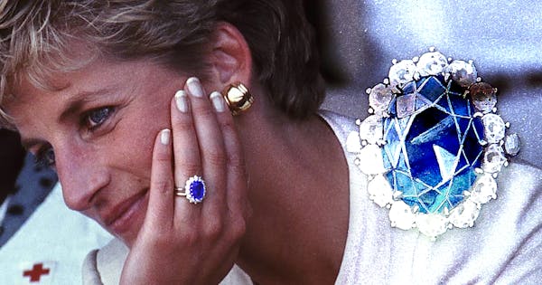 aquamarine crystal - princess diana ring