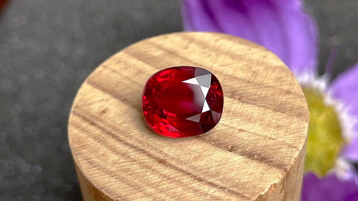 Natural Mozambique Ruby Gemstone 4.85 Ct Round 8 x 8 mm Matching Pair Certified 