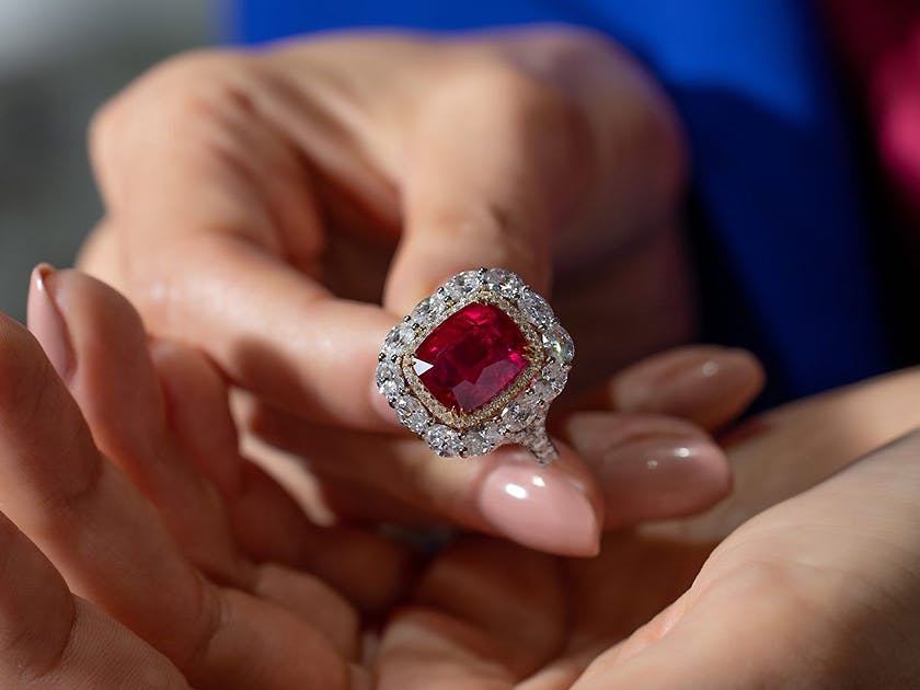 july birthstone - ruby ring