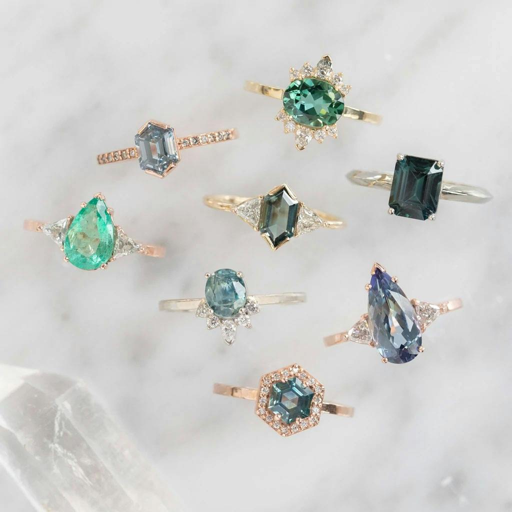 Why Ditch Diamonds For Gemstone Engagement Rings - Image 2 gemstone engagement rings - vibrant color rings