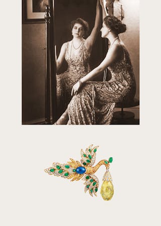 famous gemstone jewelry - walksa brooch