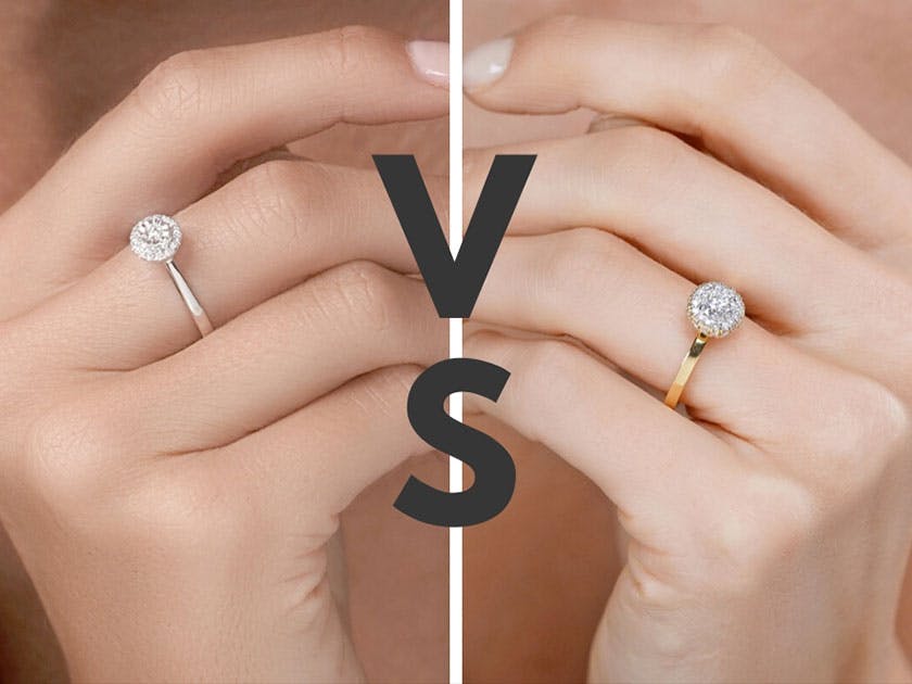 Best Anniversary Band For Her - Image 3 anniversary band for her - white gold vs yellow gold